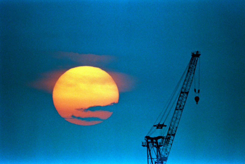 夕日