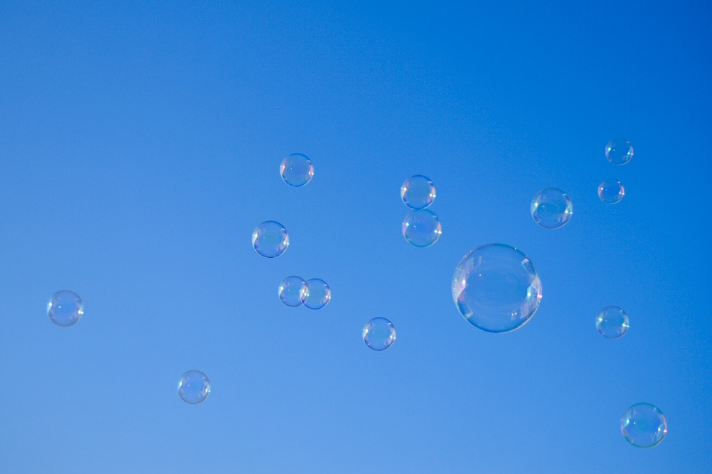 空とシャボン玉