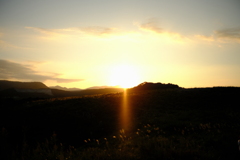 夕日が暮れるころ