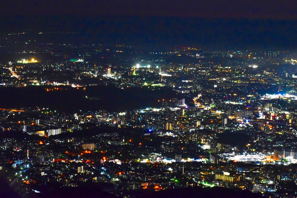 皿倉山山頂からの夜景