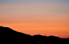 或る日の夕景
