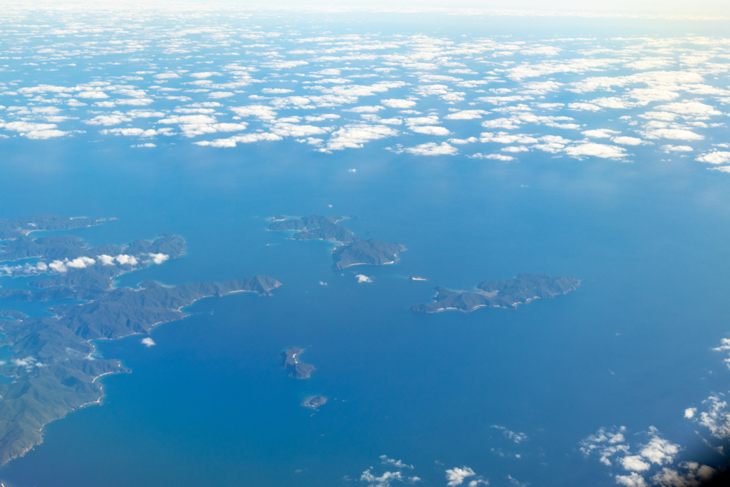 奄美大島上空