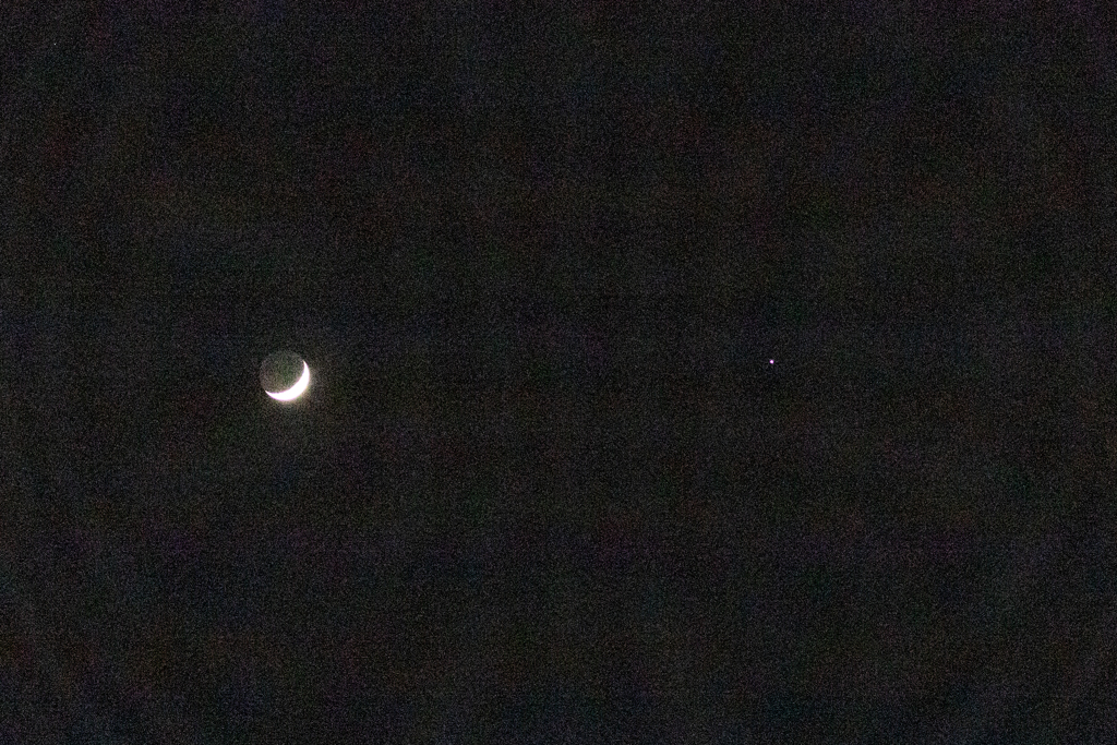 地球照月と木星