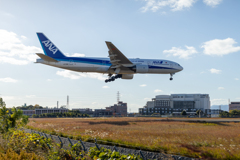 大阪国際空港（伊丹空港）千里川土手にて４