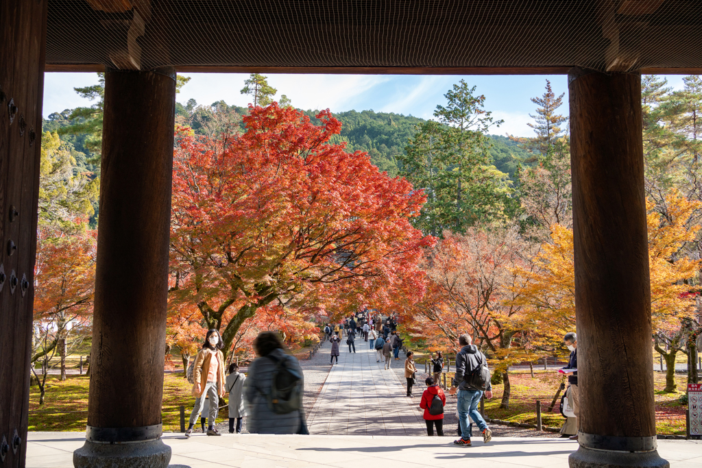 南禅寺 山門にて