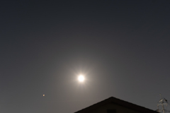 満月と火星