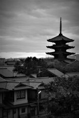 京町家と塔