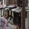 浴衣と鹿