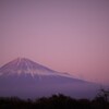 夕暮れの富士