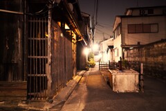 祇園 古井戸の在る路地