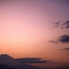 流れる雲と富士