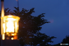 灯りと夜空