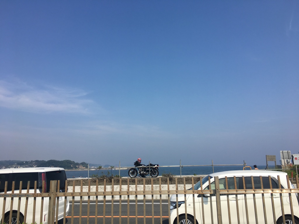 江ノ島にて