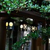 神社の灯り