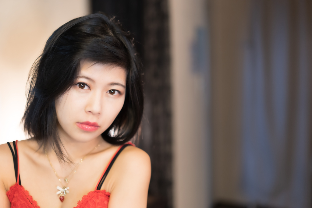 Her eyes draw me in.