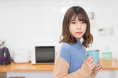 ①　お茶にする？