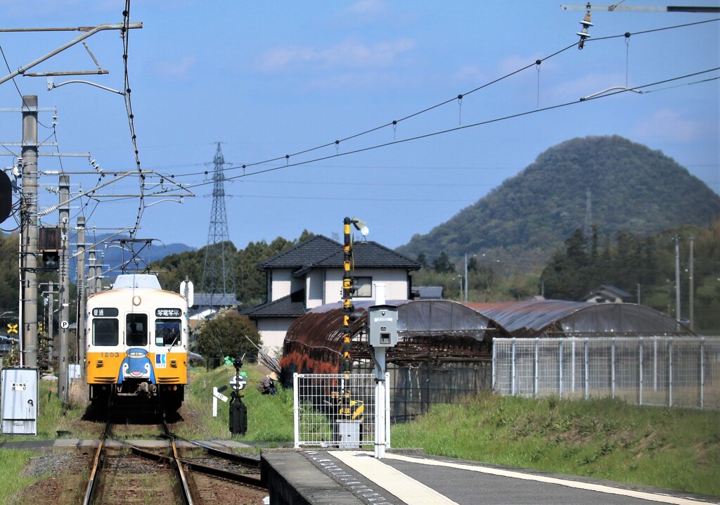 讃岐富士車内前面撮影