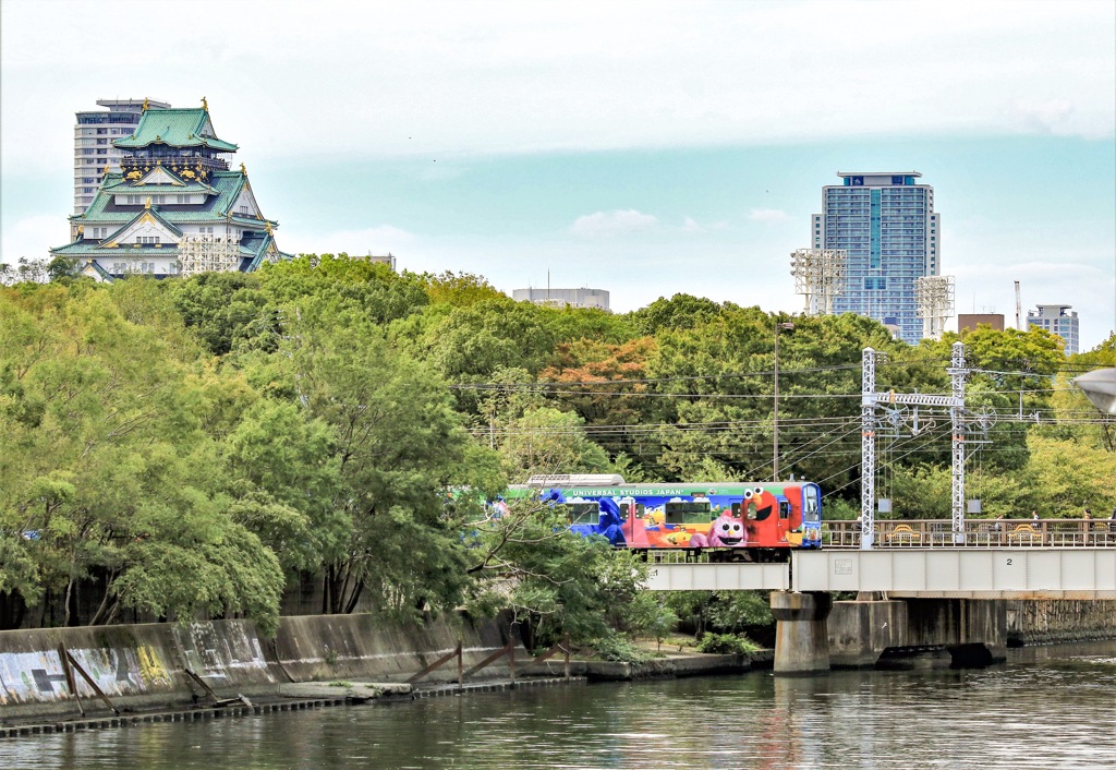 大阪環状線と大阪城