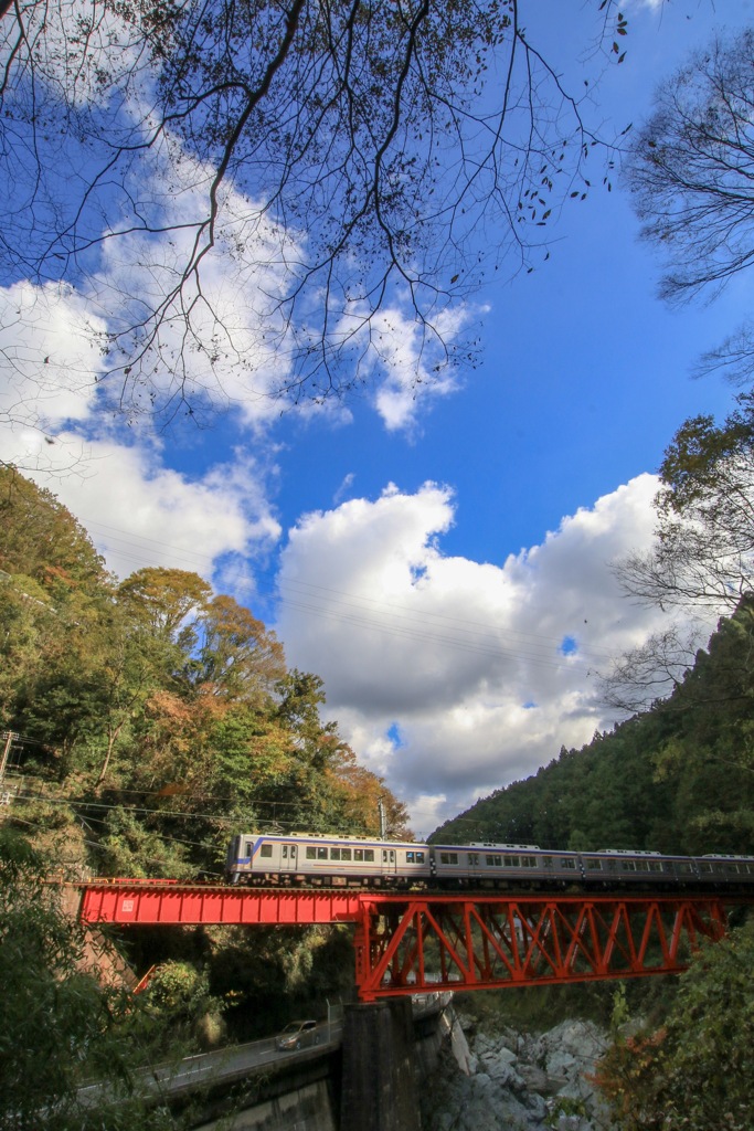 南海電車　丹生川橋梁2