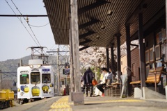 春のローカル駅