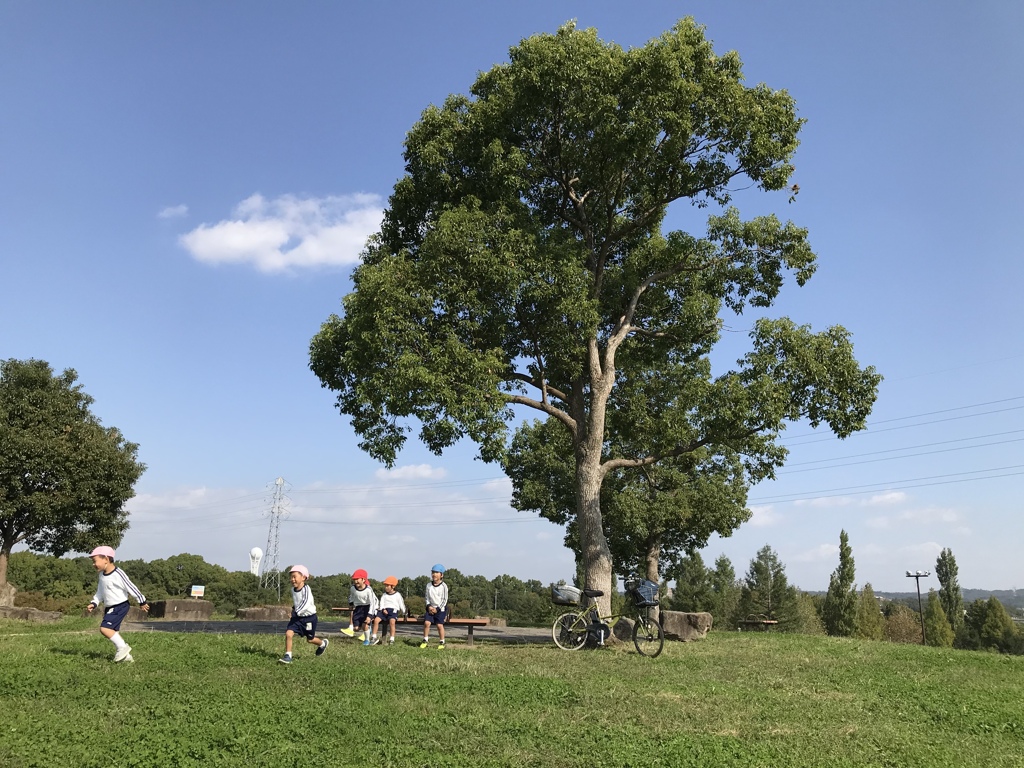 秋空　遠足　愛車