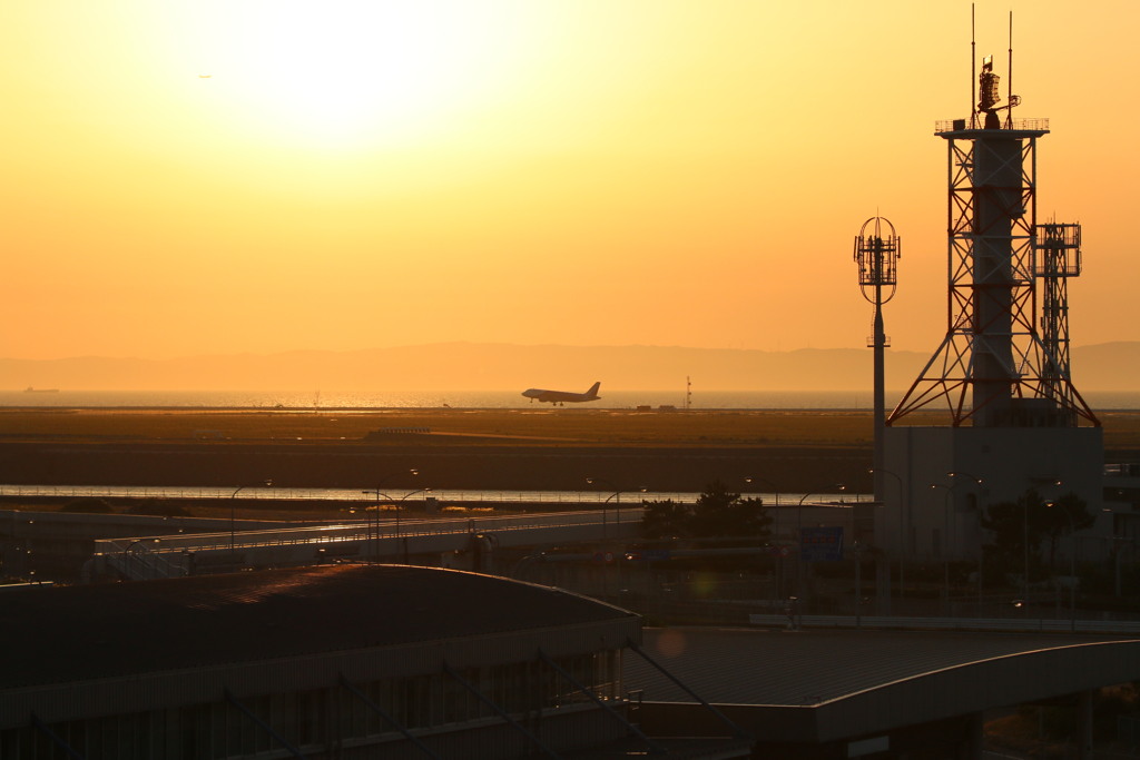 夕暮れ