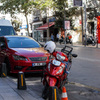 on the street…