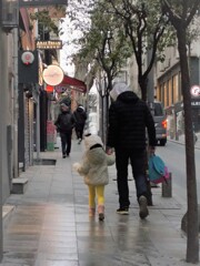 パパが送ってくれる学校～～♪