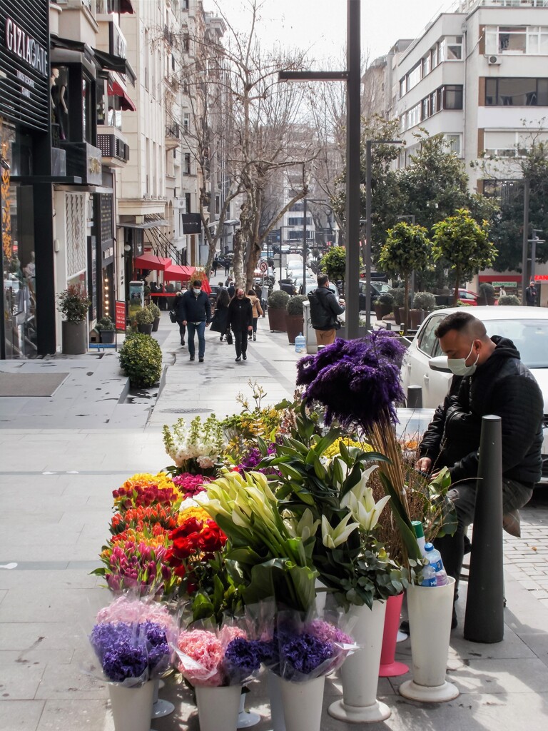 ブティック街の花売り～❀✿