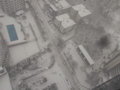 春の大雪。。。融雪剤も間に合いません。❄。