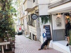 朝食テイクアウト順番待ち～