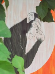 お猿さんも　”oh my gosh！！！”