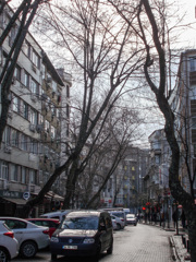 小ぬか雨の下町…