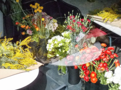 大好きな花屋さん　朝陽の中　開店準備中～☆～