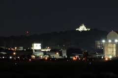 満月の名古屋空港×小牧城