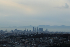 こんな夕景も