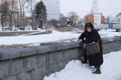 雪道にビビる嫁