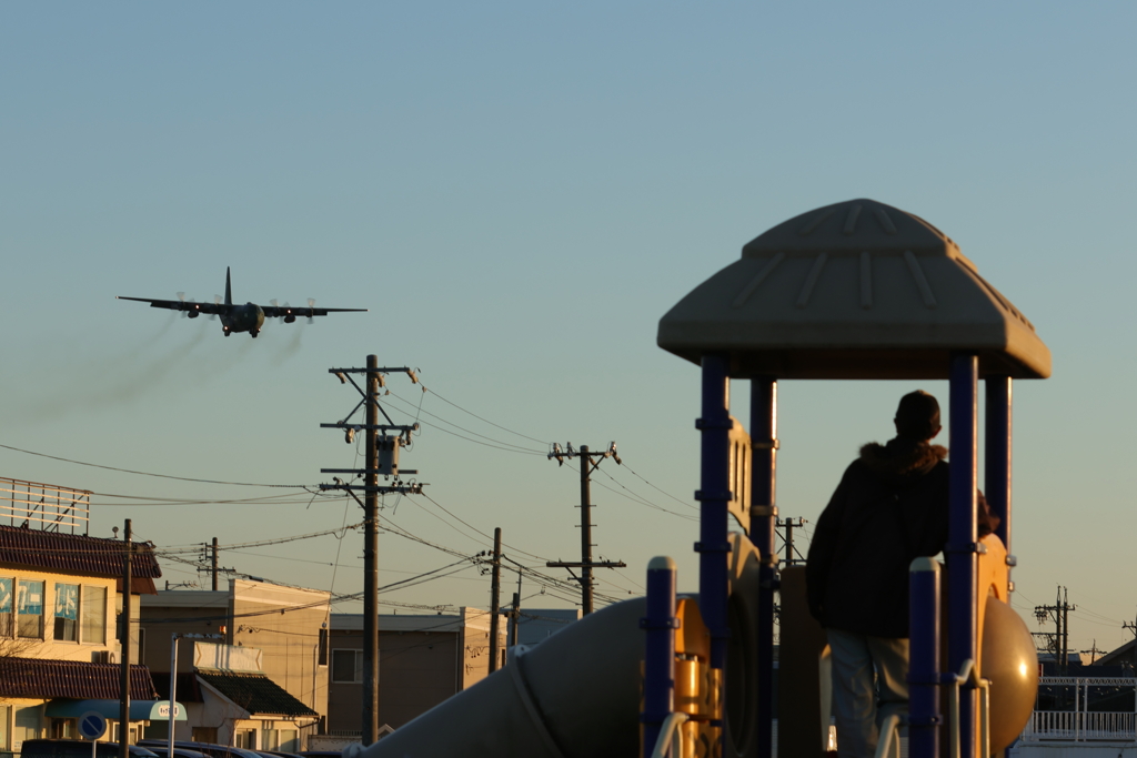 ここにも飛行機好きが