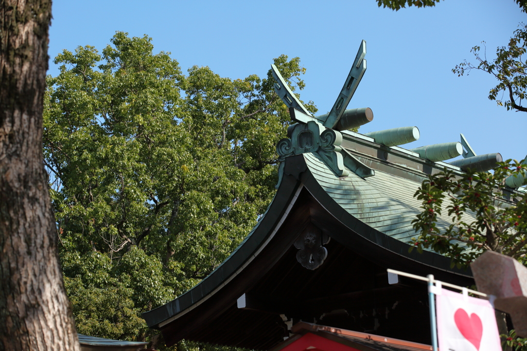 ハートがいっぱいある神社