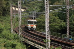 JR中央西線　寝覚めの床通過