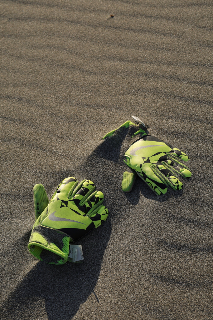 透明人間、砂浜で遊ぶ