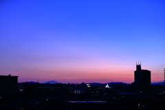 夜明け前　北の空