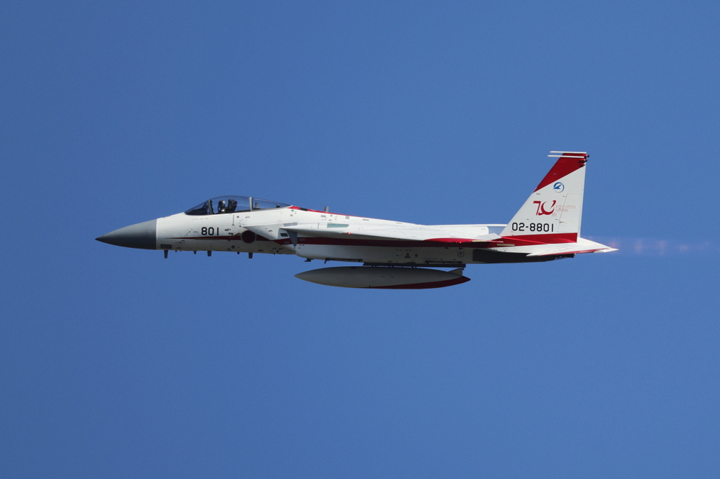 紅白仕様の激レアF-15「イーグル」