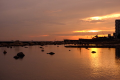 大蔵海岸の夕方