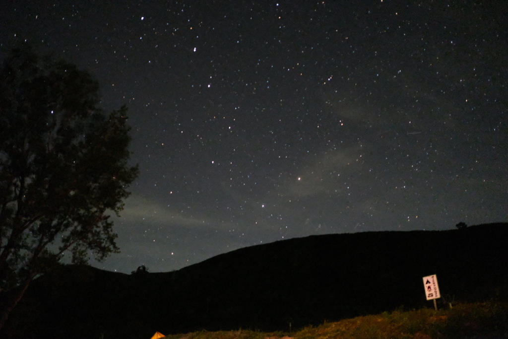 高原の星空