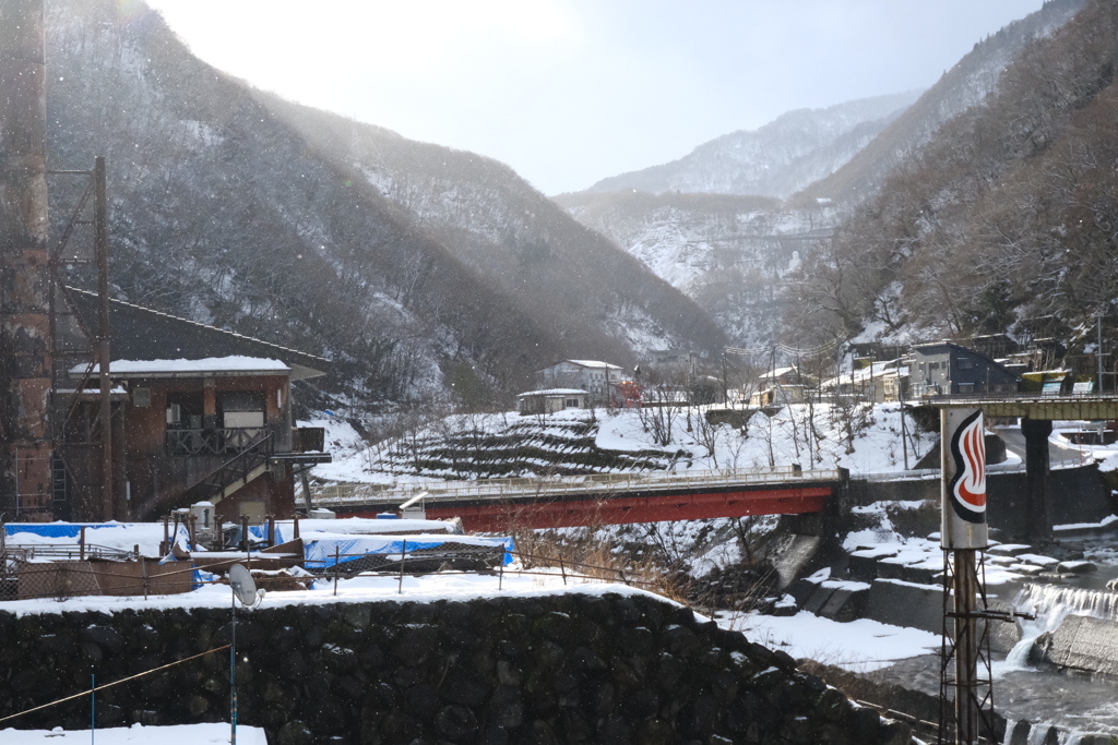 温泉宿から元日の朝