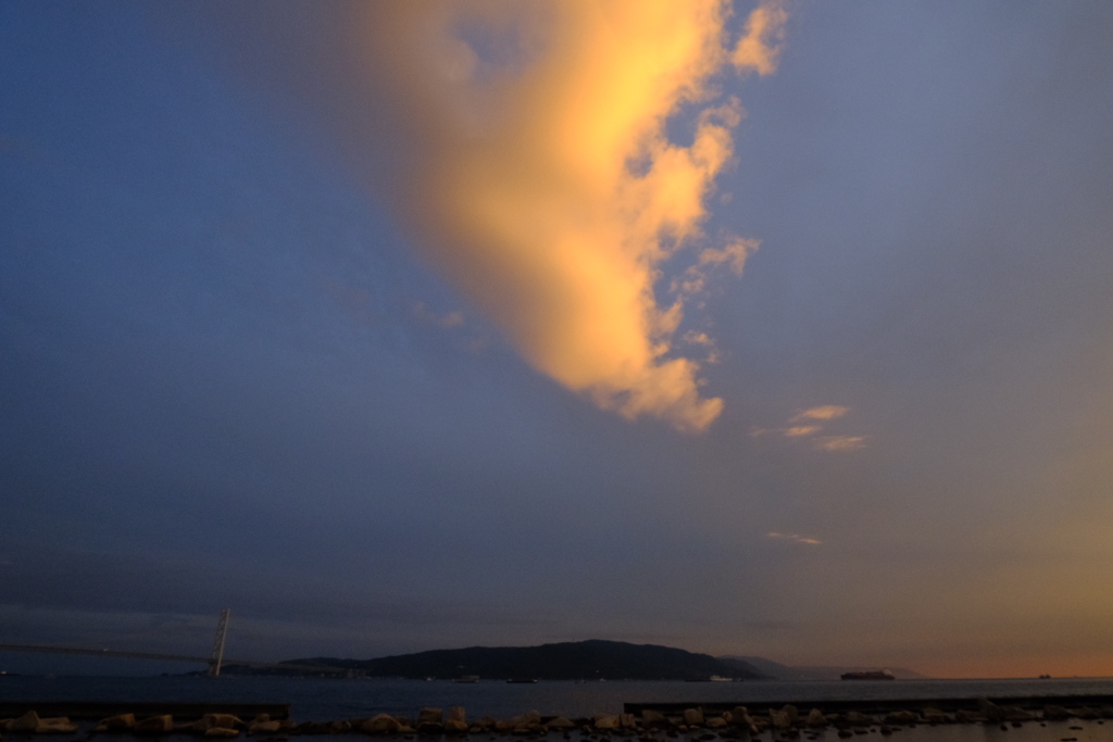 大蔵海岸 日暮れ