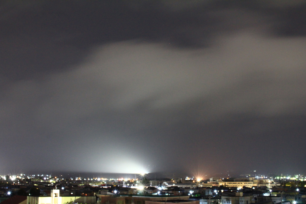 台風による暗雲04