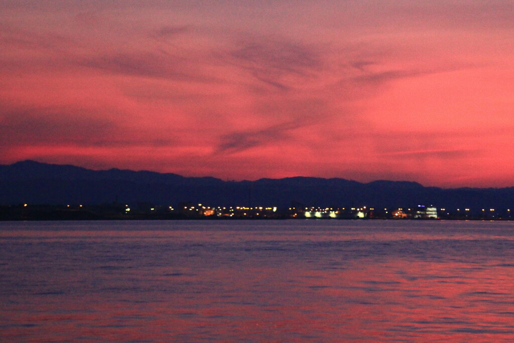 夕焼けと街灯り06