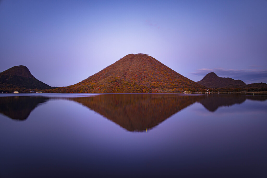 榛名湖の夕暮れ